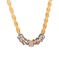 Braided Stylish Necklace - Lynora-Gold-State of Style