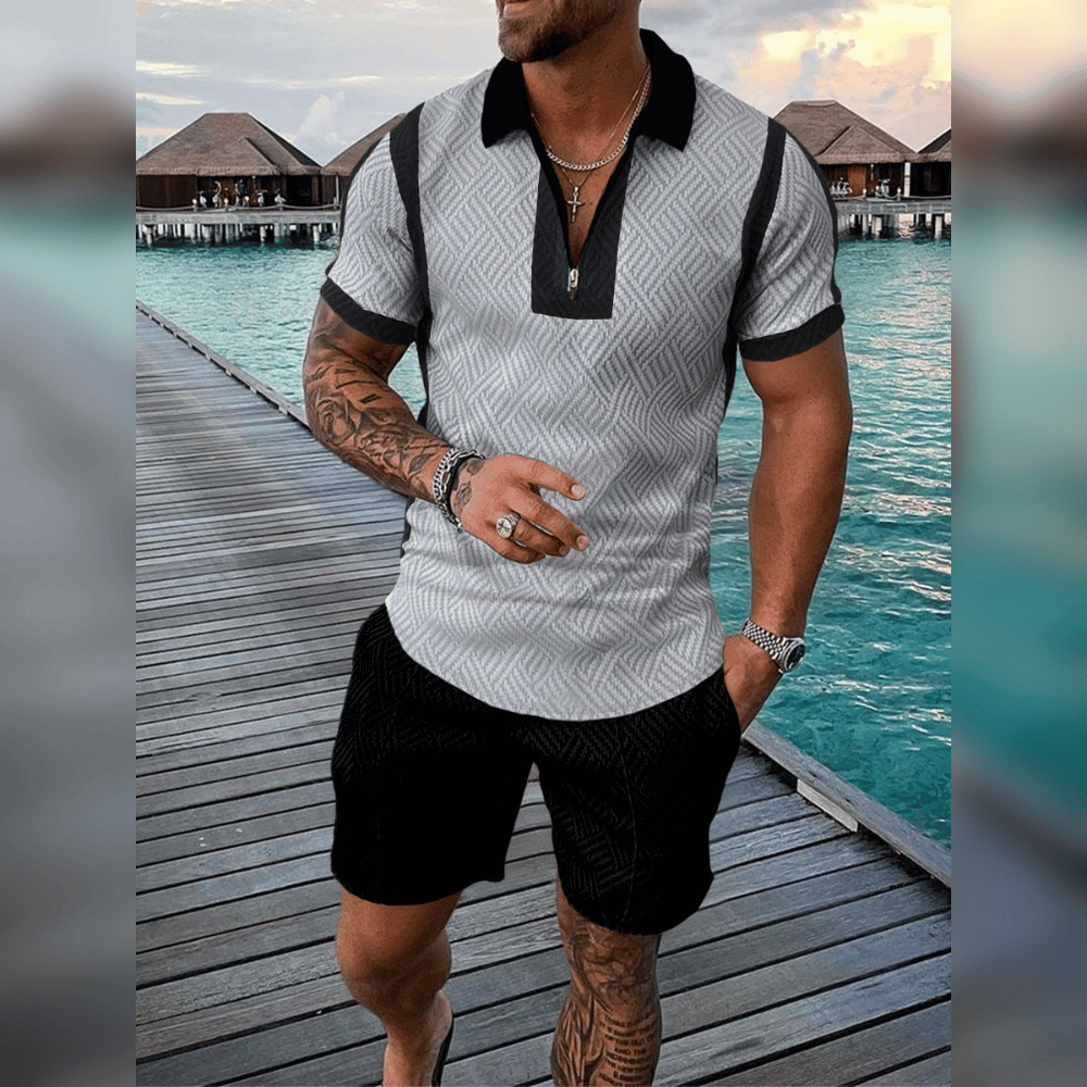 Bramwell – Unique and Comfortable Men's Set-Grey-M-State of Style