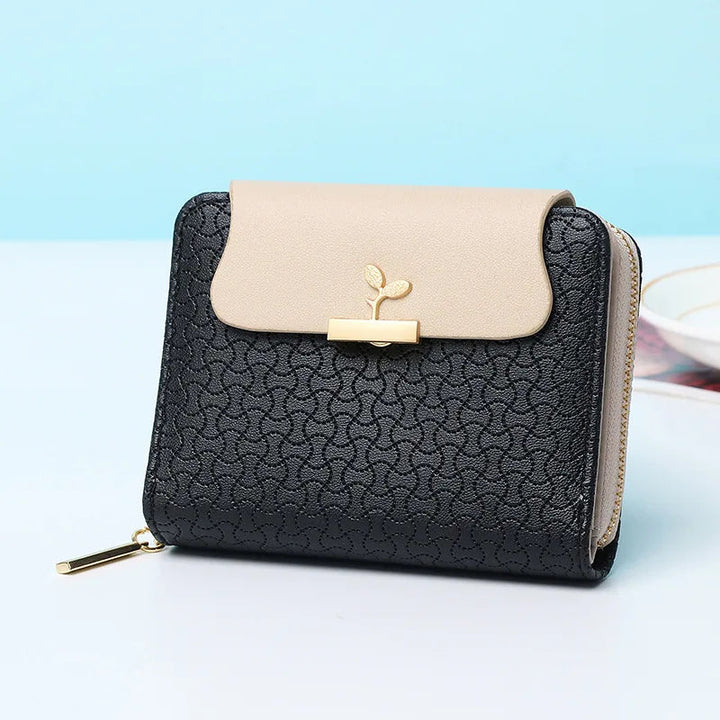 Brand Blätter Clutch Elegance Mini Wallet-Black-State of Style