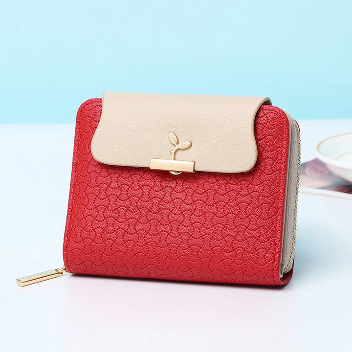 Brand Blätter Clutch Elegance Mini Wallet-Red-State of Style