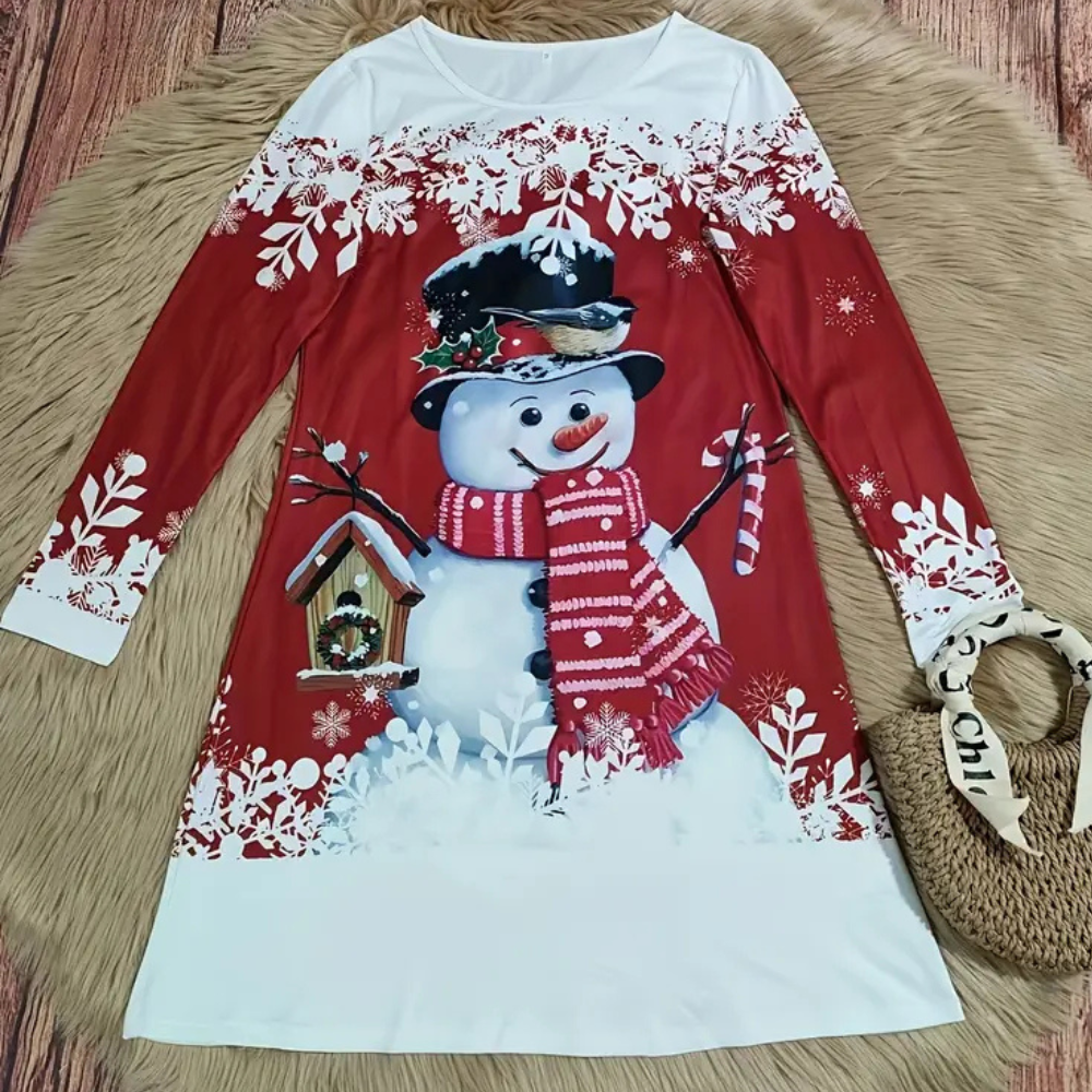 Brashine - Cheerful Christmas Dress for Ladies-XS-State of Style
