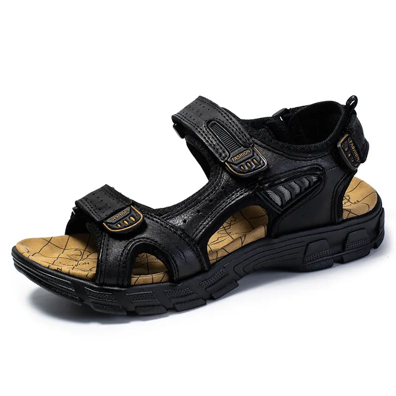 Breathable & Comfortable Men's Sandals with Ergonomic Footbed – Jonas-Black-5-State of Style