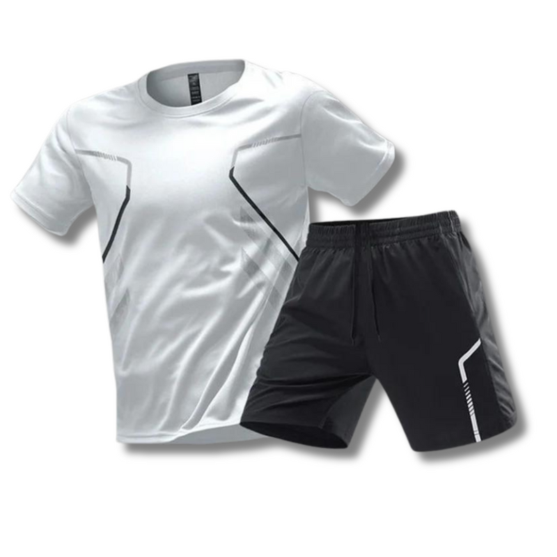 Breathable & Comfortable Men's Sports Set for Training & Leisure – Matteo-White-XS-State of Style
