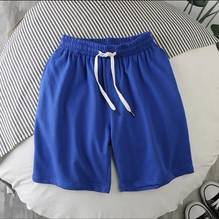 Breathable & lightweight men's leisure shorts for sports & everyday wear – Kiano-Blue-L-State of Style