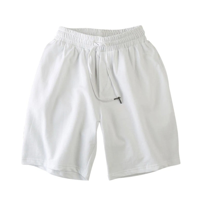 Breathable & lightweight men's leisure shorts for sports & everyday wear – Kiano-White-L-State of Style