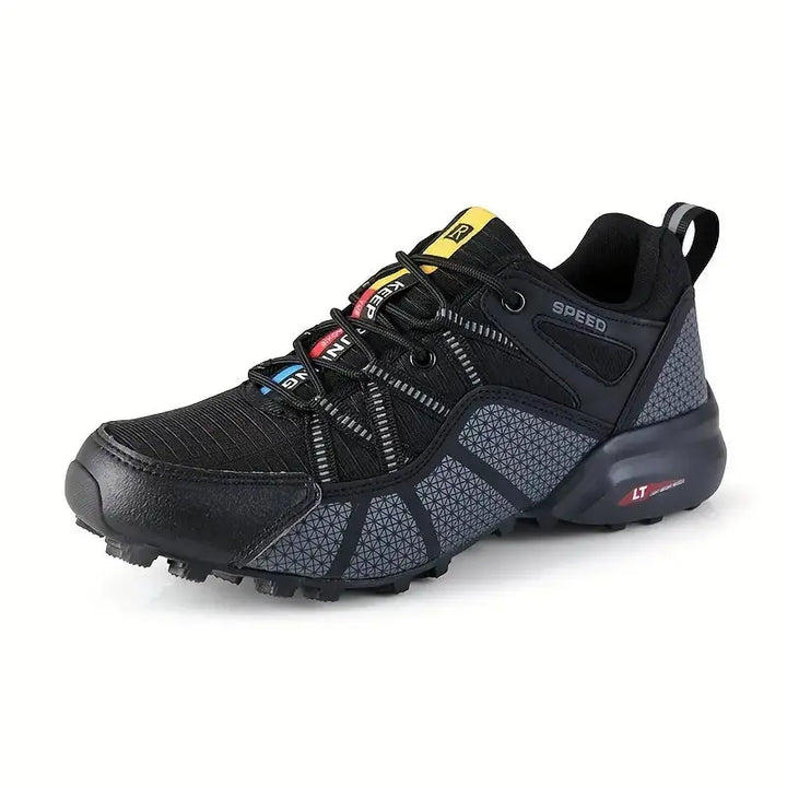 Breathable men's hiking shoes with support and comfort – TrailStep Pro-Black-6-State of Style