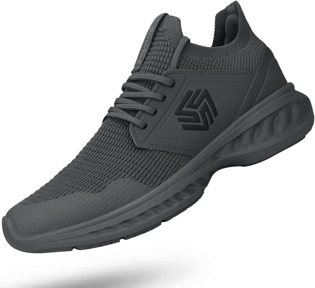 Breathable Men's Running Shoes - FlexiFit-Dark Grey-6.5-State of Style