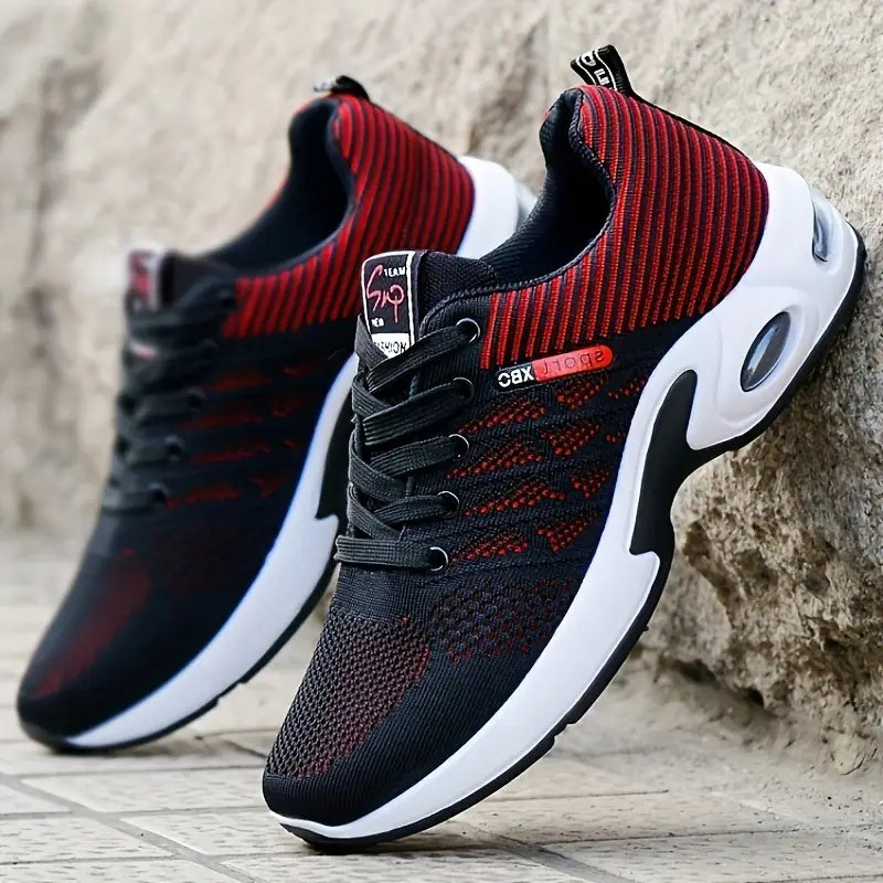 Breathable Men's Running Shoes – Orion-Red-6-State of Style