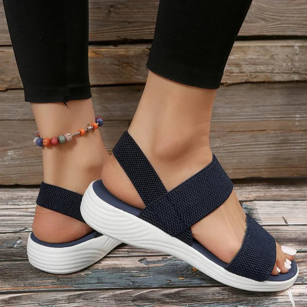 Breathable Mesh Orthopedic Sandals | Easy Slip-on Design-Blue-3.5-State of Style