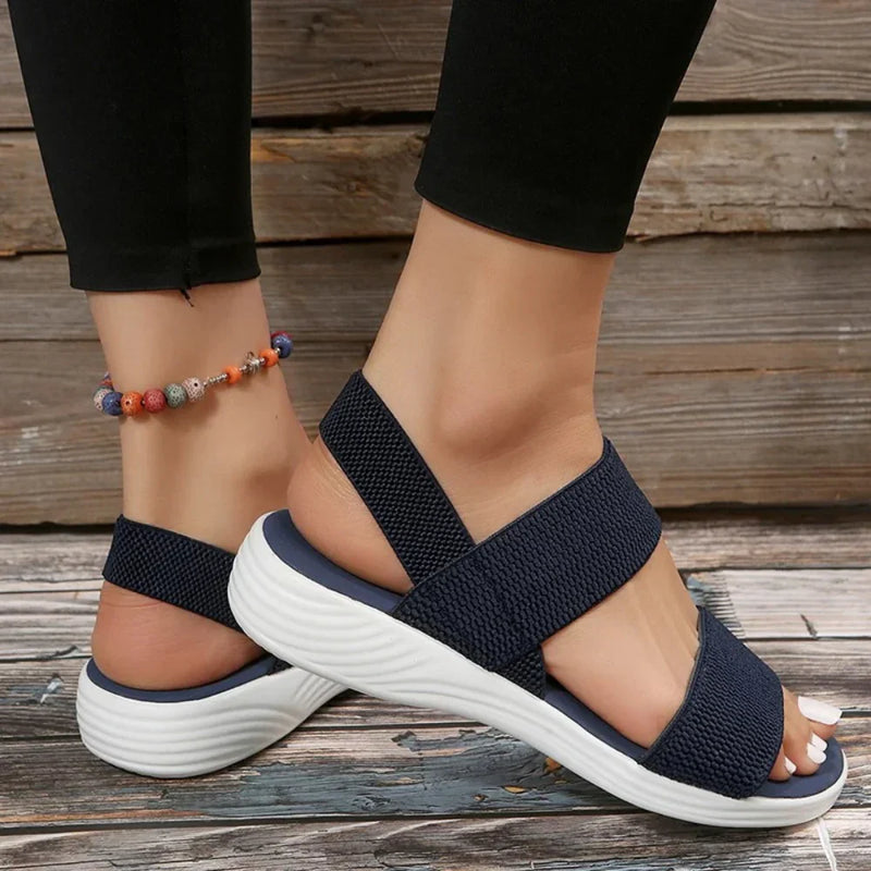 Breathable Mesh Orthopedic Sandals | Easy Slip-on Design-Blue-3.5-State of Style
