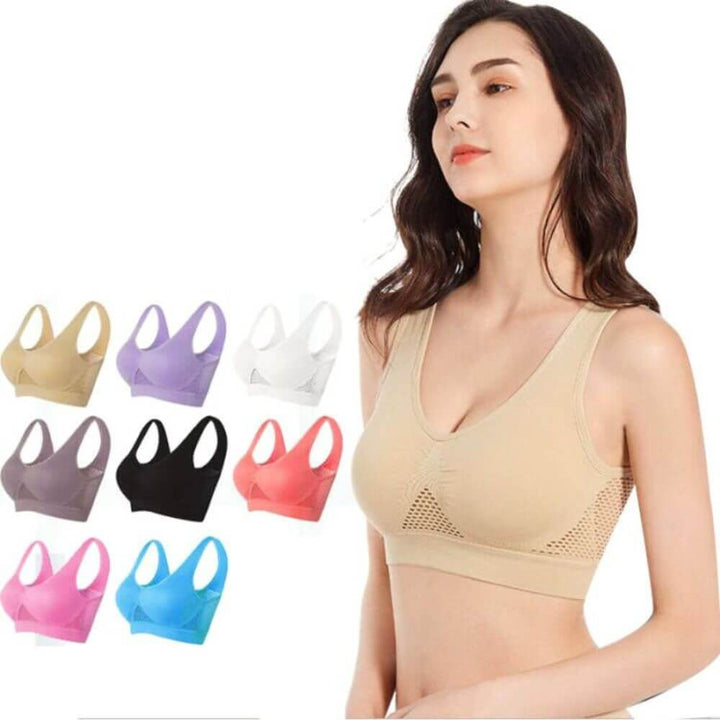 Breathable Mesh Sports Bra – Sofia-Purple-S-State of Style