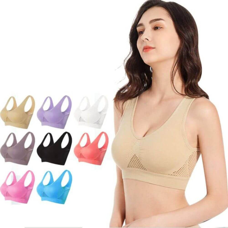 Breathable Mesh Sports Bra – Sofia-Purple-S-State of Style