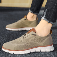 Breathable mesh summer shoes for men - Colin-Khaki-6.5-State of Style