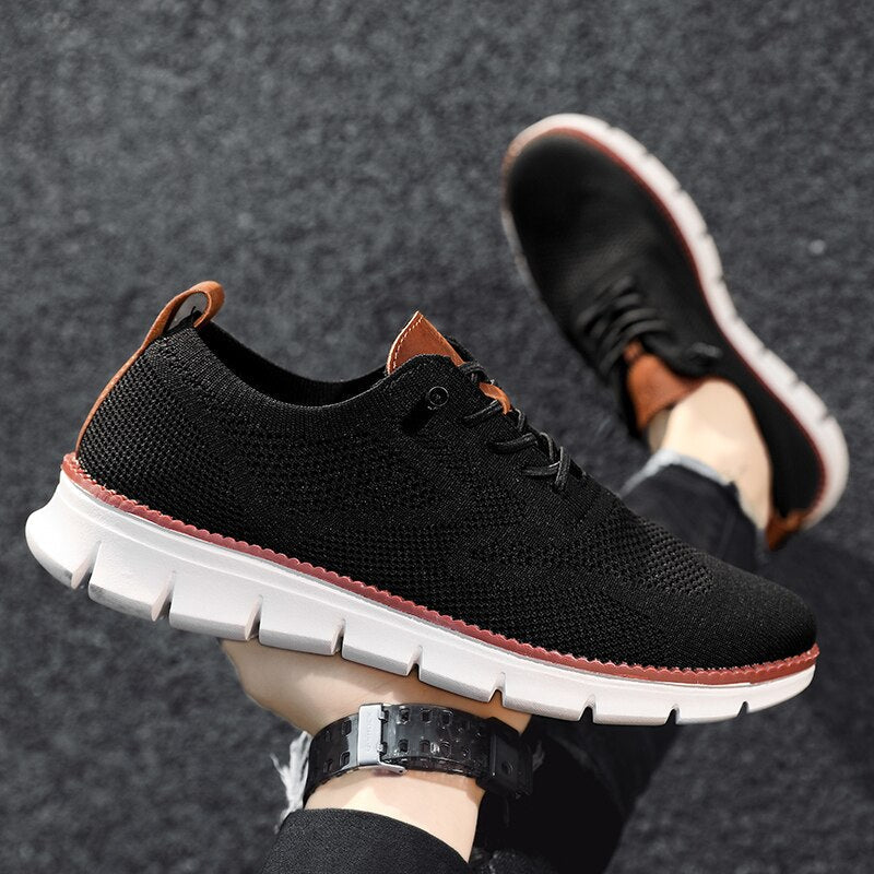 Breathable mesh summer shoes for men - Colin-Khaki-6.5-State of Style