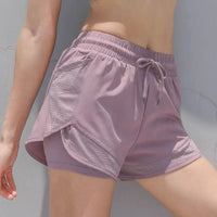 Breathable & Quick-drying High-Waist Fitness Shorts for Women – Mira-Rosa-S-State of Style