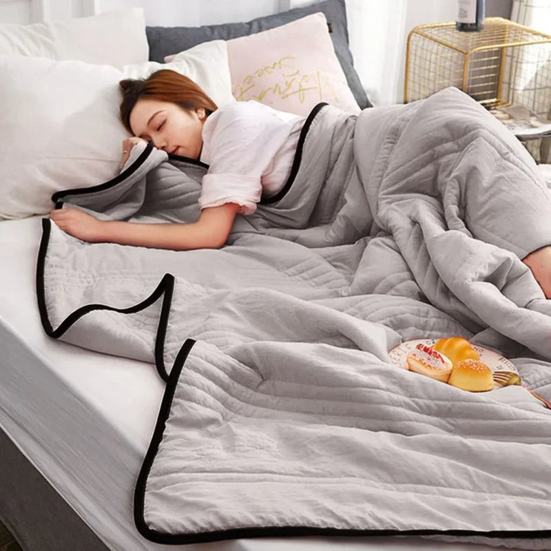 Breathable Summer Cooling Blanket - CoolBreeze-Grey-100x150cm-State of Style