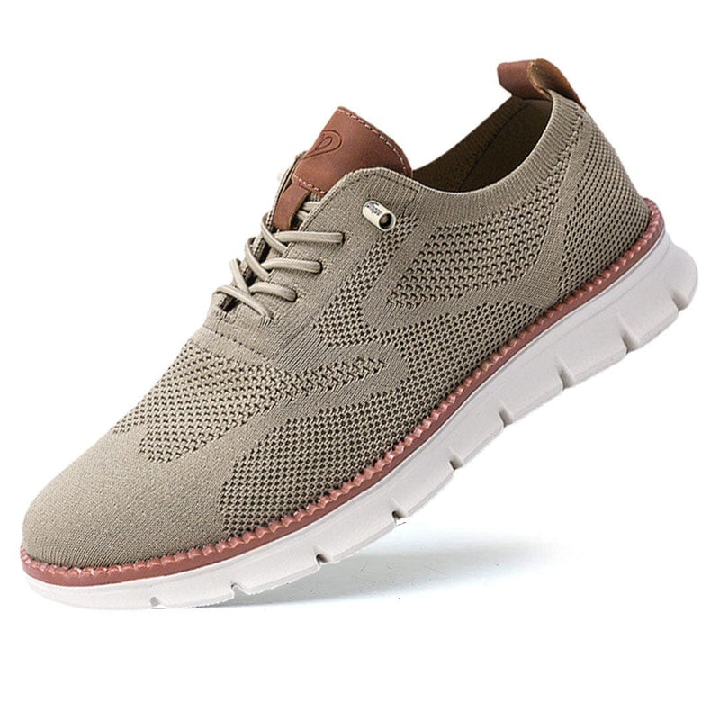 Breathable & Ultra-Comfortable Men's Sneakers in Minimalist Design – Elias-Brown-6-State of Style