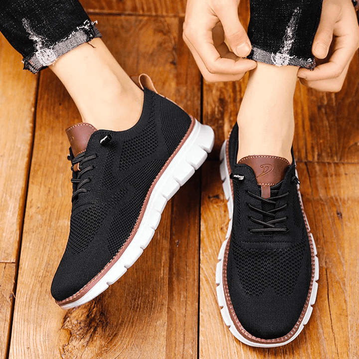 Breathable & Ultra-Comfortable Men's Sneakers in Minimalist Design – Elias-Green-6-State of Style