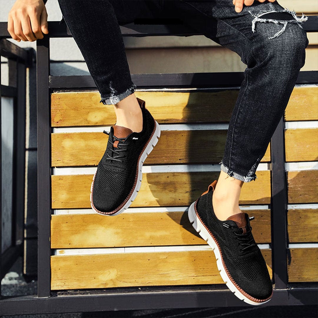 Breathable & Ultra-Comfortable Men's Sneakers in Minimalist Design – Elias-Green-6-State of Style