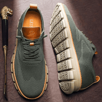Breathable & Ultra-Comfortable Men's Sneakers in Minimalist Design – Elias-Green-6-State of Style