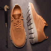 Breathable & Ultra-Comfortable Men's Sneakers in Minimalist Design – Elias-Light brown-6-State of Style