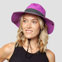 Breathable UV Protection Women's Sun Hat Foldable with Ponytail Opening – Liane (Buy 1, Get 1 FREE)-Red-State of Style
