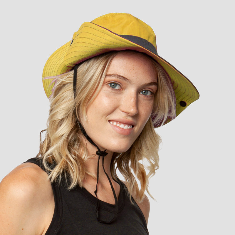 Breathable UV Protection Women's Sun Hat Foldable with Ponytail Opening – Liane (Buy 1, Get 1 FREE)-Yellow-State of Style