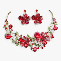 Bridal Jewelry Set with Enamel Flowers - Fleur-Mixed-State of Style