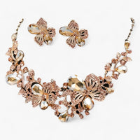 Bridal Jewelry Set with Enamel Flowers - Fleur-Mixed-State of Style