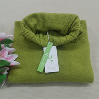 Bright Green, Oversized Knitted Turtleneck Sweater - AutumnGleam-S (36/38)-State of Style