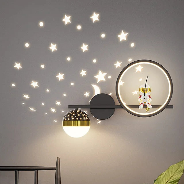 BrightBuddy Modern Kids Wall Lamp-Black (Left)-Three Colours-State of Style