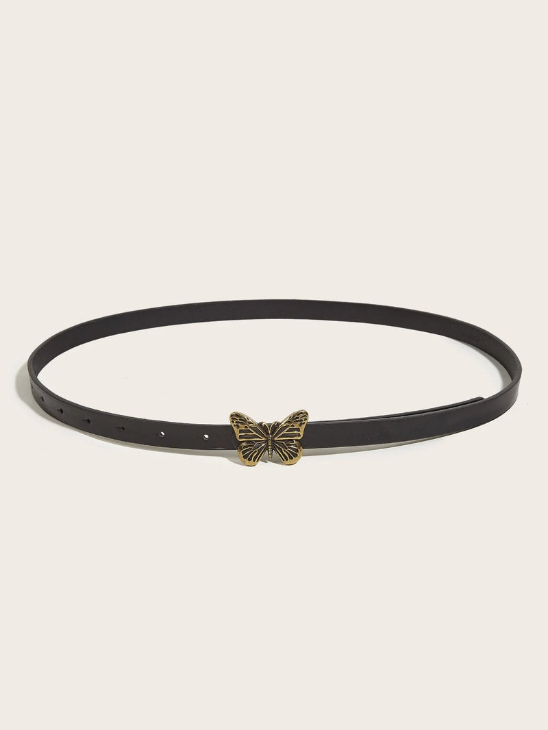 Bronze Butterfly Accent Retro Women's Belt-State of Style