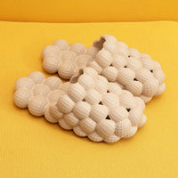 Bubble Slides | Trendy & Comfortable Indoor Slippers-Beige-5.0-6.0-State of Style