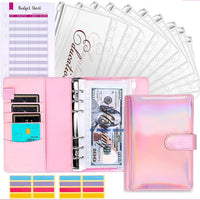 BudgetPro Budget Binder with Cash Envelope System-Glossy Pink-State of Style