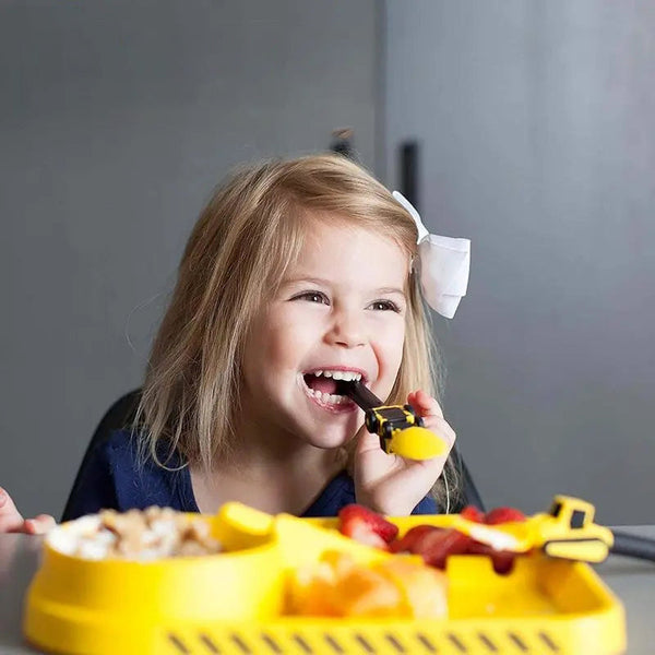 Bulldozer Children's Cutlery Set - ConstructoFork-SET OF 3 FORKS-State of Style