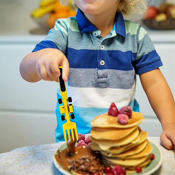 Bulldozer Children's Cutlery Set - ConstructoFork-SET OF 3 FORKS-State of Style