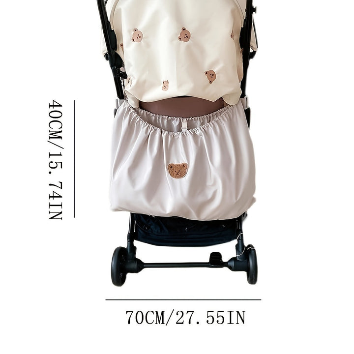 Pushchair organiser with large bag – practical storage for when you're on the go