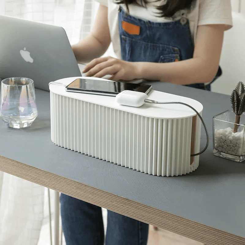 Cable and Charger Organizer – TidyVolt-Brown-State of Style
