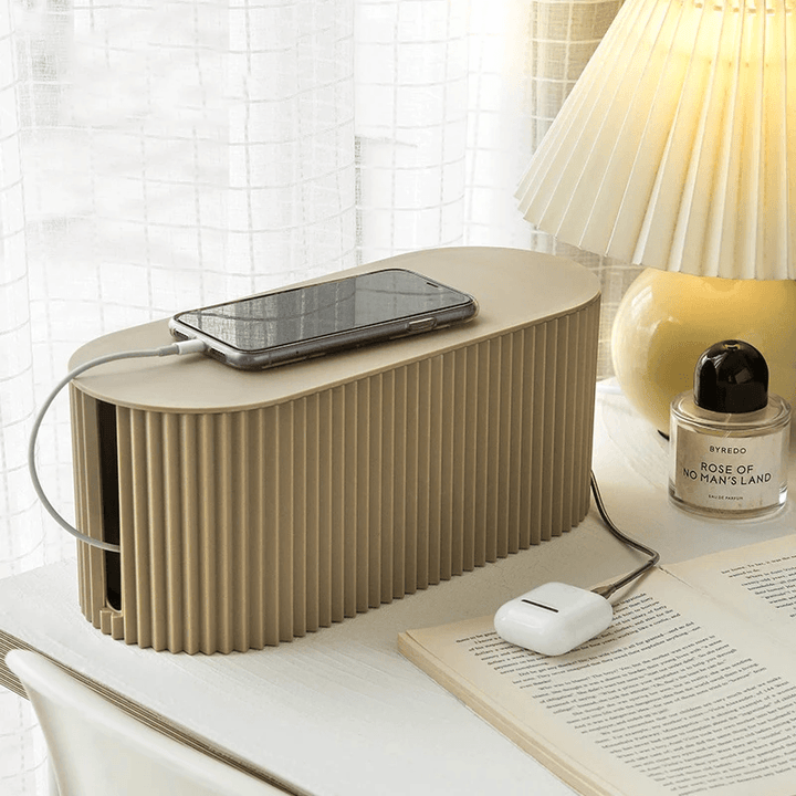 Cable and Charger Organizer – TidyVolt-Brown-State of Style