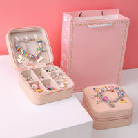 DIY bracelet craft kit for children with beads, charms and a gift box