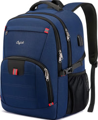 Water-Resistant Laptop Backpack with USB Port & Anti-Theft Design – TechPro