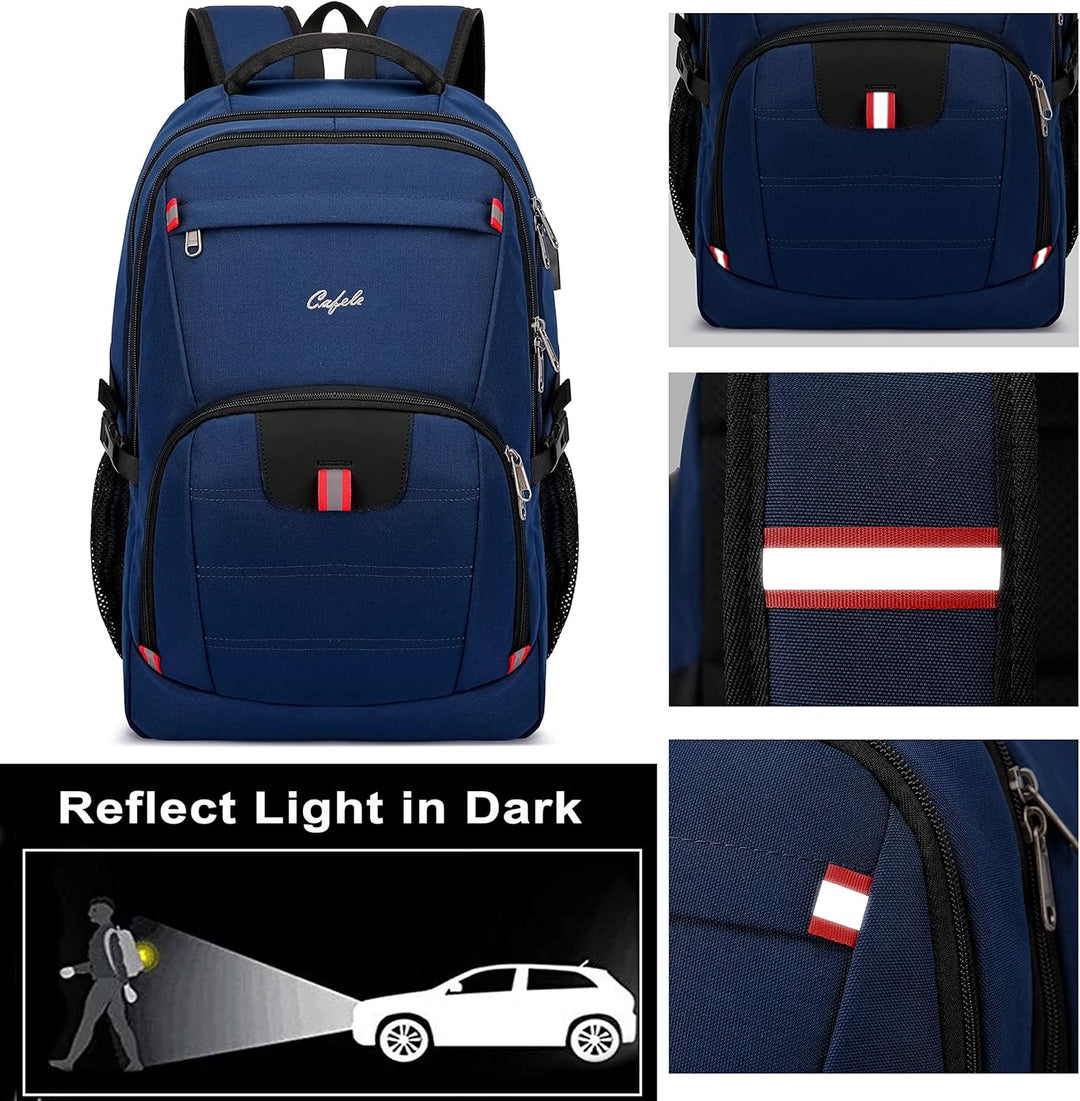Water-Resistant Laptop Backpack with USB Port & Anti-Theft Design – TechPro