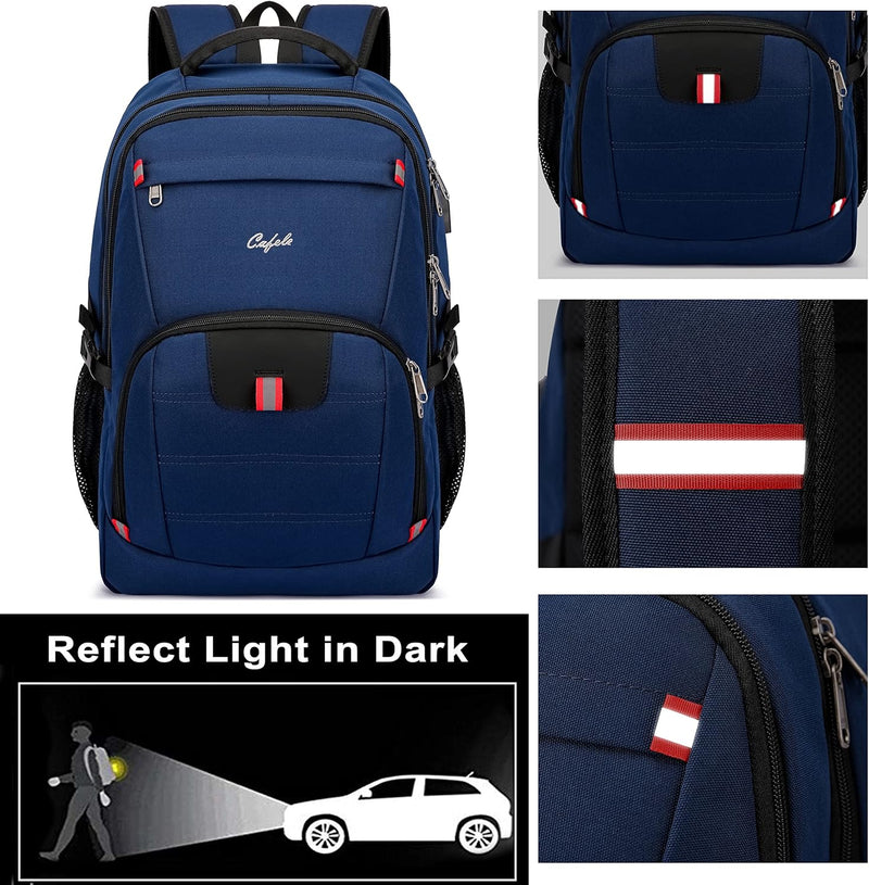 Water-Resistant Laptop Backpack with USB Port & Anti-Theft Design – TechPro