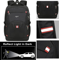 Water-Resistant Laptop Backpack with USB Port & Anti-Theft Design – TechPro
