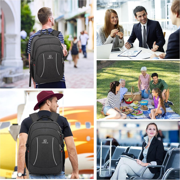Water-Resistant Laptop Backpack with USB Port & Anti-Theft Design – TechPro