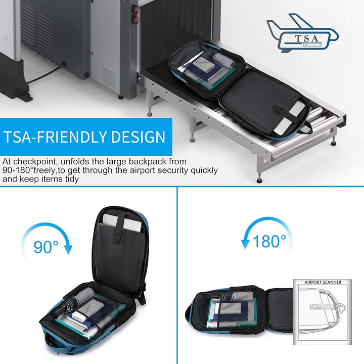 Water-Resistant Laptop Backpack with USB Port & Anti-Theft Design – TechPro