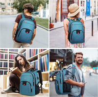 Water-Resistant Laptop Backpack with USB Port & Anti-Theft Design – TechPro
