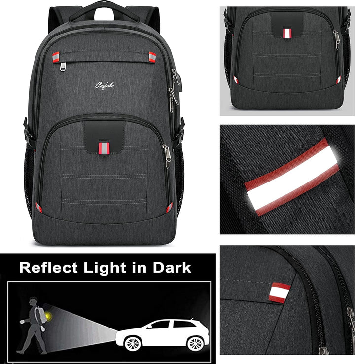 Water-Resistant Laptop Backpack with USB Port & Anti-Theft Design – TechPro