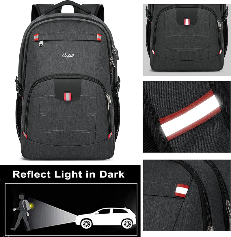 Water-Resistant Laptop Backpack with USB Port & Anti-Theft Design – TechPro