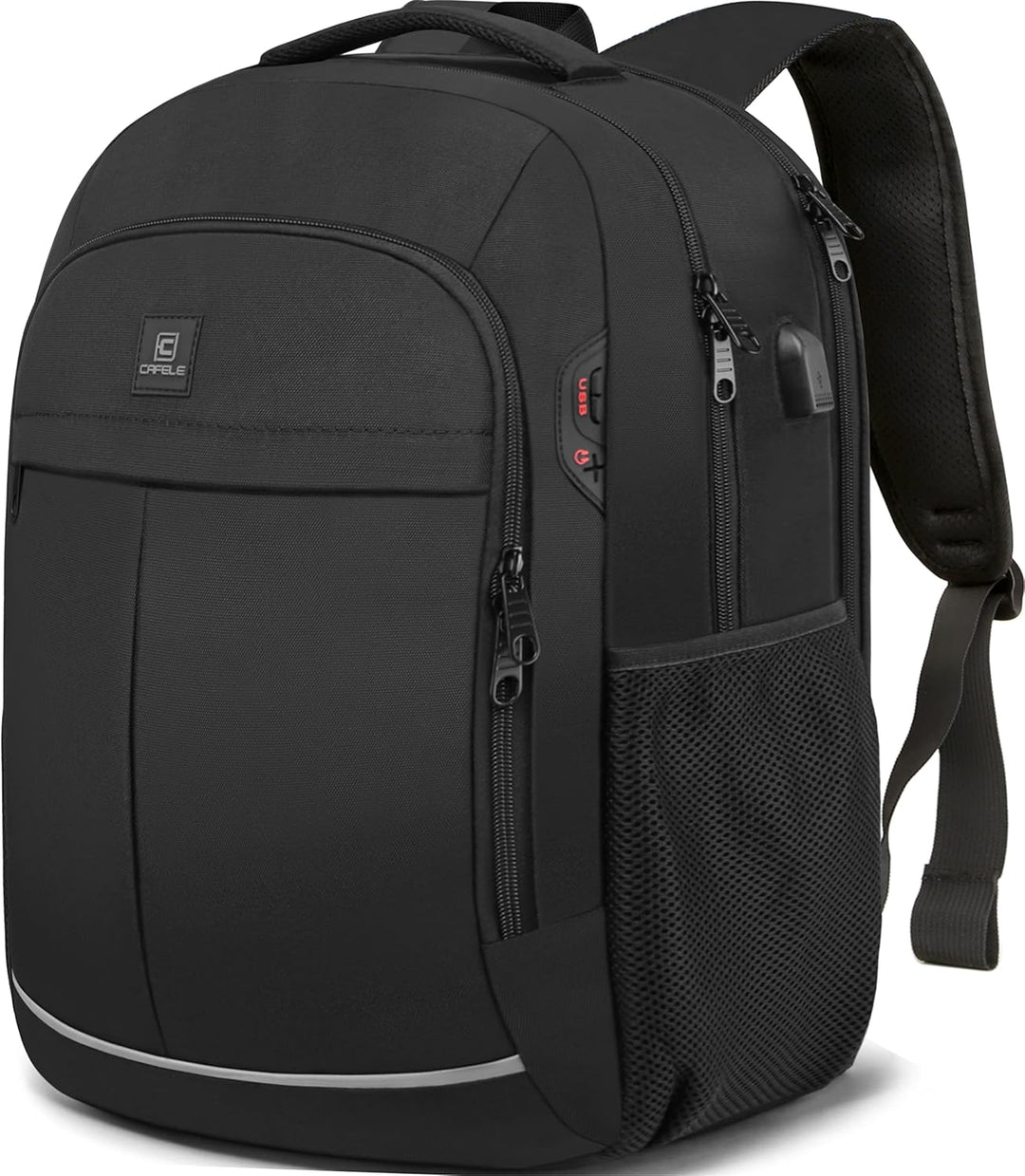 Water-Resistant Laptop Backpack with USB Port & Anti-Theft Design – TechPro